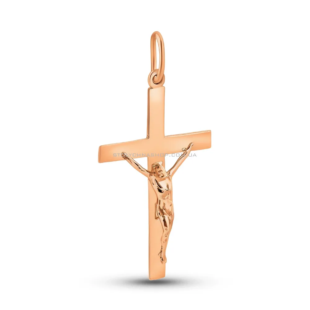 Золотой крестик с распятием (арт. 500667)