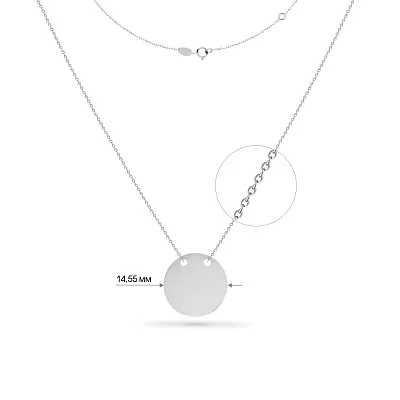 Золотое колье «Монета» (арт. 350619б)