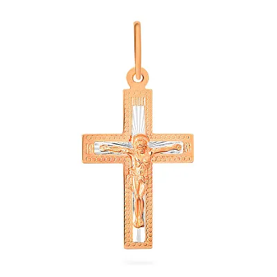 Крестик золотой с распятием  (арт. 521901р)