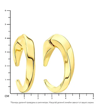 Сережки Francelli з жовтого золота  (арт. 108470ж)