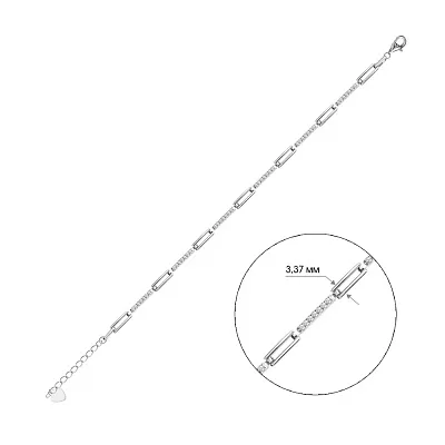 Серебряный браслет с фианитами (арт. 7509/2290)