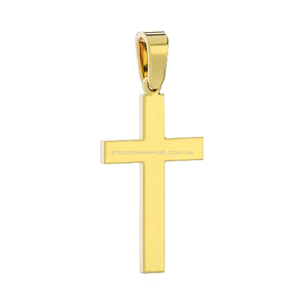 Підвіска-хрестик з жовтого золота (арт. 440407ж) - цена