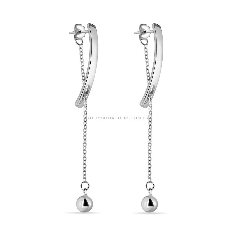 Серебряные сережки-подвески Trendy Style (арт. 7518/5555)