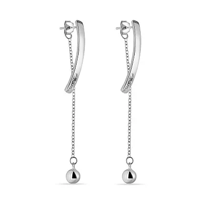 Серебряные сережки-подвески Trendy Style (арт. 7518/5555)