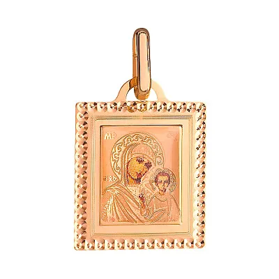 Золота ладанка іконка Божа Матір «Казанська» (арт. 421269К)
