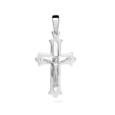 Православний хрестик зі срібла  (арт. Х501612м-2)