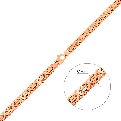 Ланцюжок з червоного золота плетіння Фантазійне (арт. 352547/2)