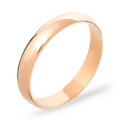 Классическое обручальное кольцо из золота (арт. 220100)