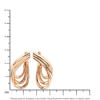Сережки золотые (арт. 105425)