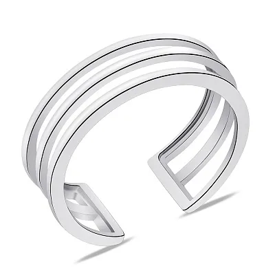 Тройное безразмерное кольцо из серебра (арт. 7501/500кп)