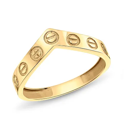 Кольцо из желтого золота  (арт. 154497ж)