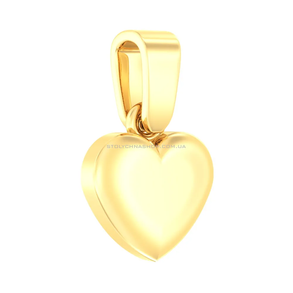 Золота підвіска «Сердечко» (арт. 440483ж) - цена