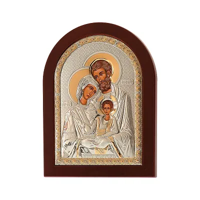 Ікона зі срібла "Святе Сімейство" (95х75 мм) (арт. MA/E1105EX)