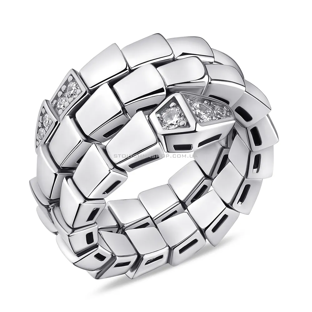Серебряное кольцо с фианитами (арт. 7501/6761) - цена