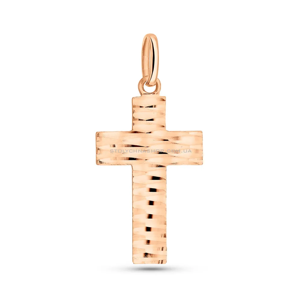 Золотой крестик без камней (арт. 424872) - цена
