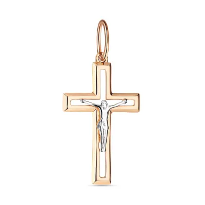 Крестик из красного золота «Спасение во Христе» (арт. 501367)