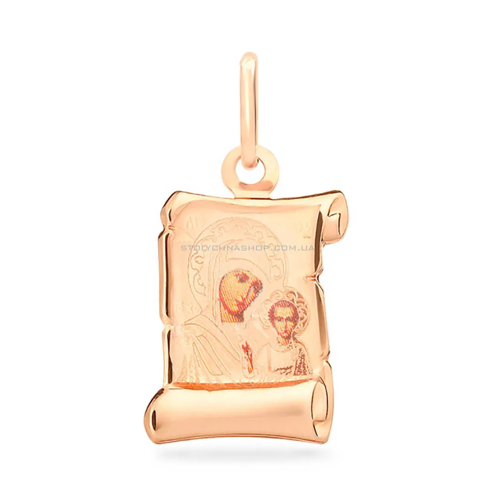 Золота ладанка іконка Божа Матір «Казанська» (арт. 422382К) - цена