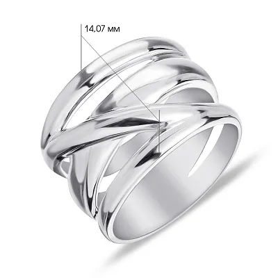 Кольцо серебряное Trendy Style без вставок (арт. 7501/1019р)