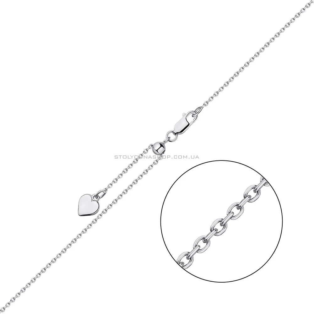 Цепочка из серебра плетения Якорное с регулируемой длиной (арт. 0306202з) - цена