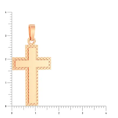 Золотая подвеска-крестик  (арт. 440409)