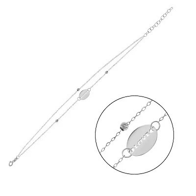 Браслет «Love» з білого золота (арт. 324871/10ба)