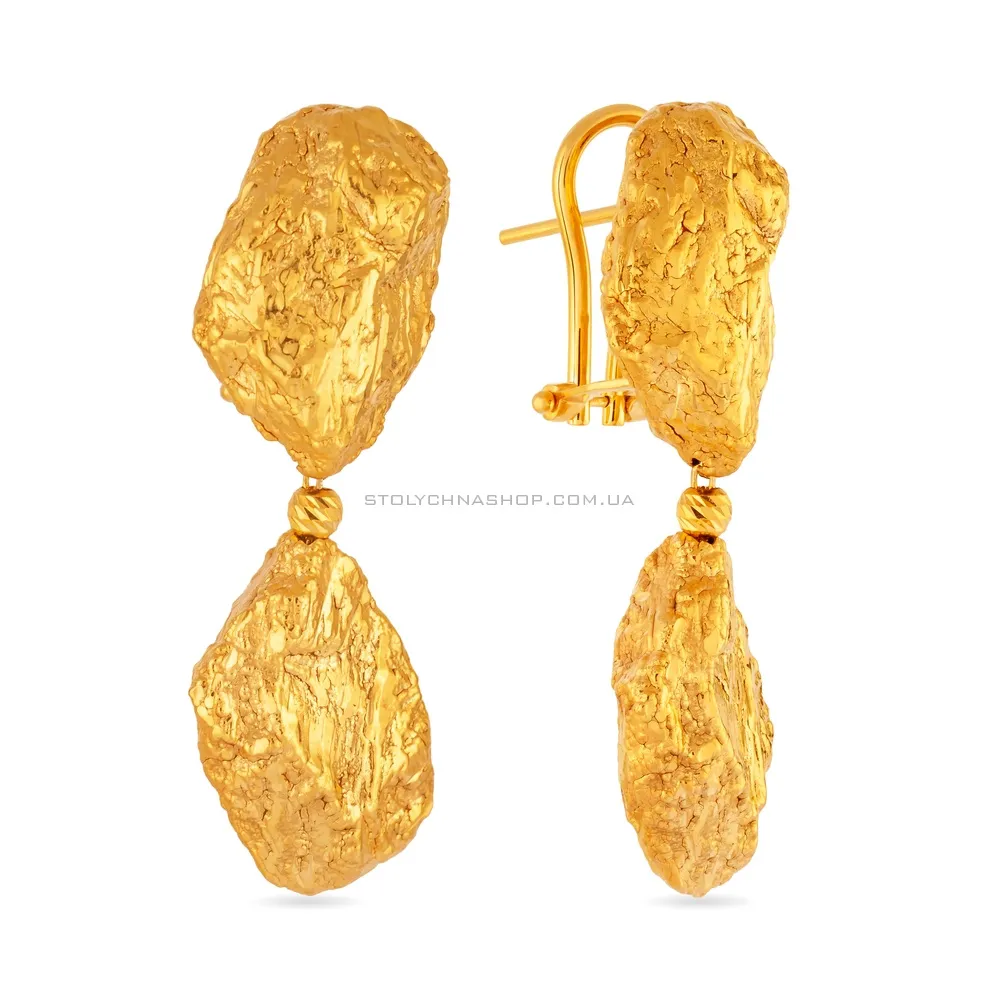 Золоті сережки-підвіски Meteora (арт. 107414ж)