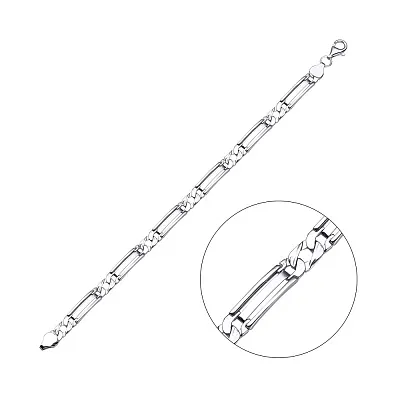 Срібний чоловічий браслет (арт. 7509/1645)