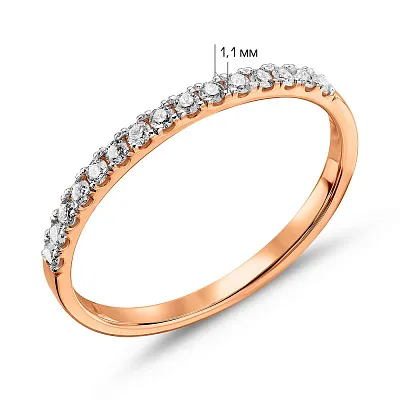 Золотое кольцо с бриллиантами (арт. 1110000201)