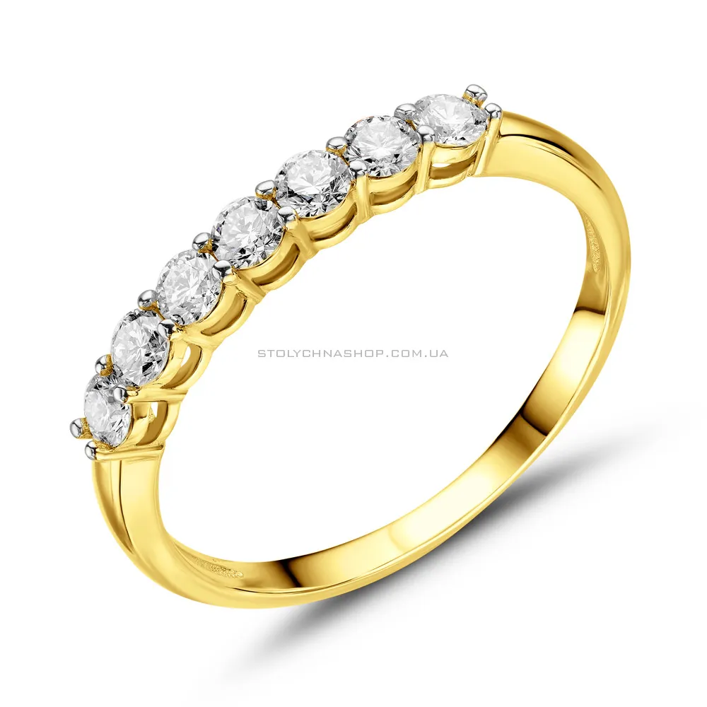 Золотое кольцо с бриллиантами (арт. 1190207203)
