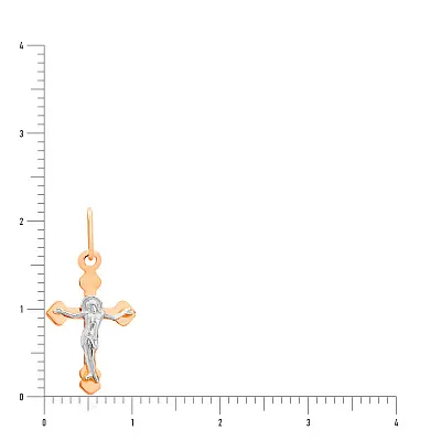 Золотой крестик с распятием (арт. 518400)