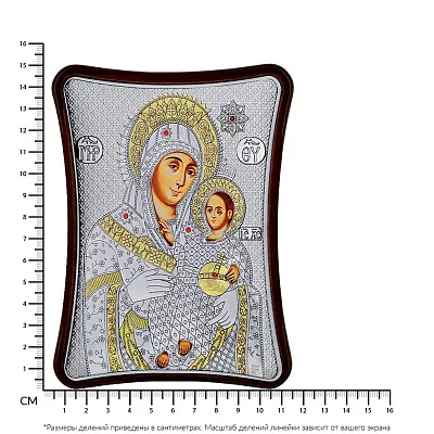 Серебряная икона &quot;Богородица Вифлеемская» (150х120 мм) (арт. MA/E1409/2X)