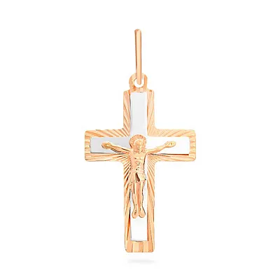 Золотой нательный крестик  (арт. 521113н)