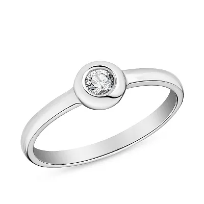 Золотое кольцо с бриллиантом (арт. К041027010б)