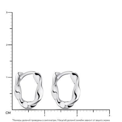 Сережки-кільця зі срібла (арт. 7502/4876/10)