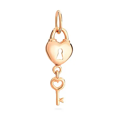 Золотая подвеска «Ключ от сердца»  (арт. 422448)