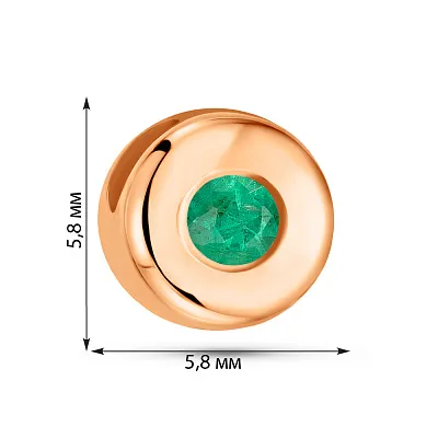 Золотий підвіс зі смарагдом (арт. 3103543201и)