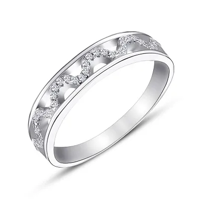 Серебряное кольцо с фианитами (арт. 7501/4385)