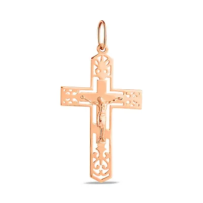 Золотой крестик с распятием (арт. 3008145101)