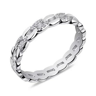 Серебряное кольцо с фианитами  (арт. 7501/6592)