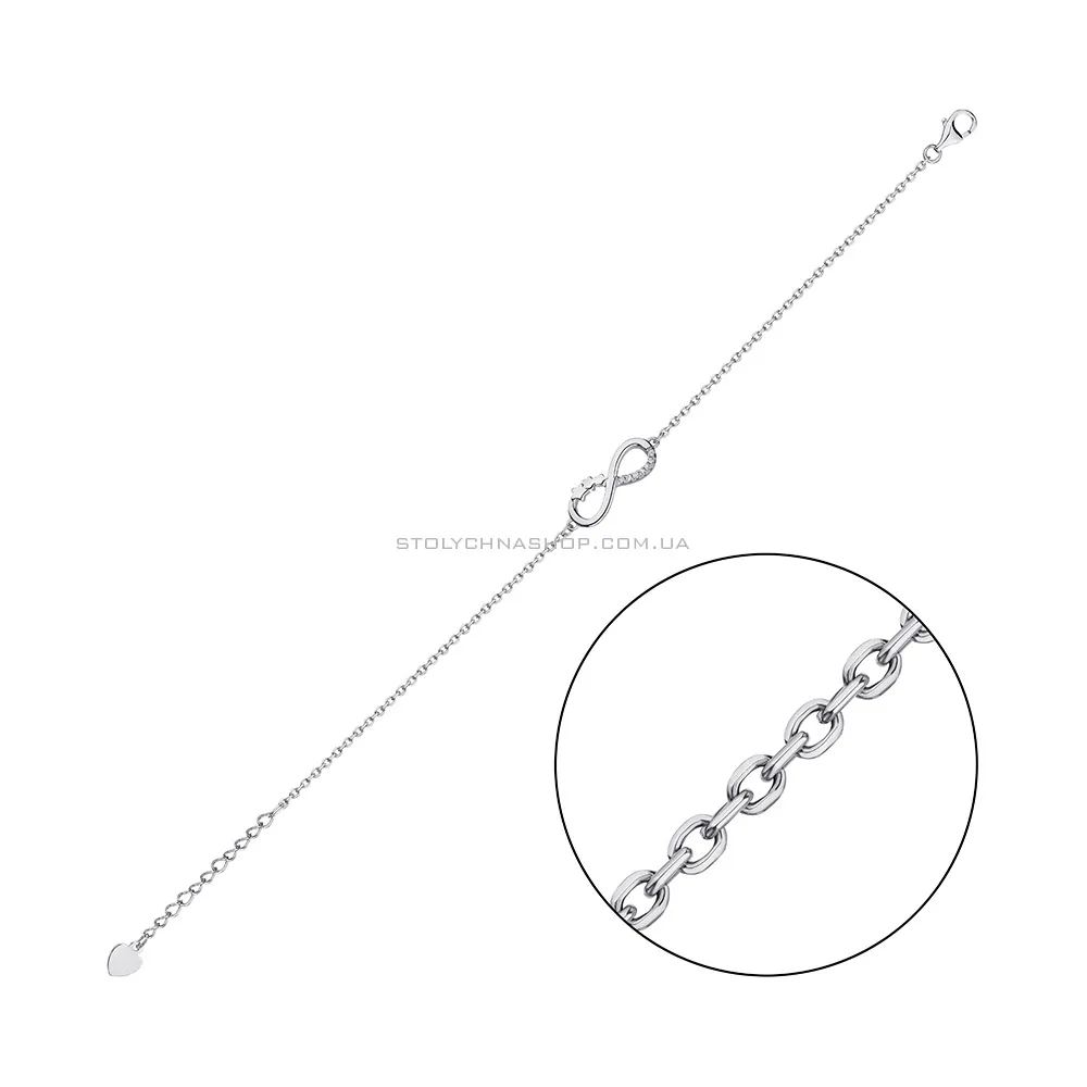 Срібний браслет з фіанітами (арт. 7509/4573) - цена
