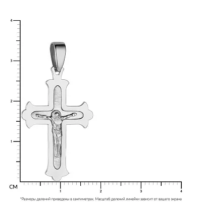 Золотой нательный крестик с распятием  (арт. 501623ббм)