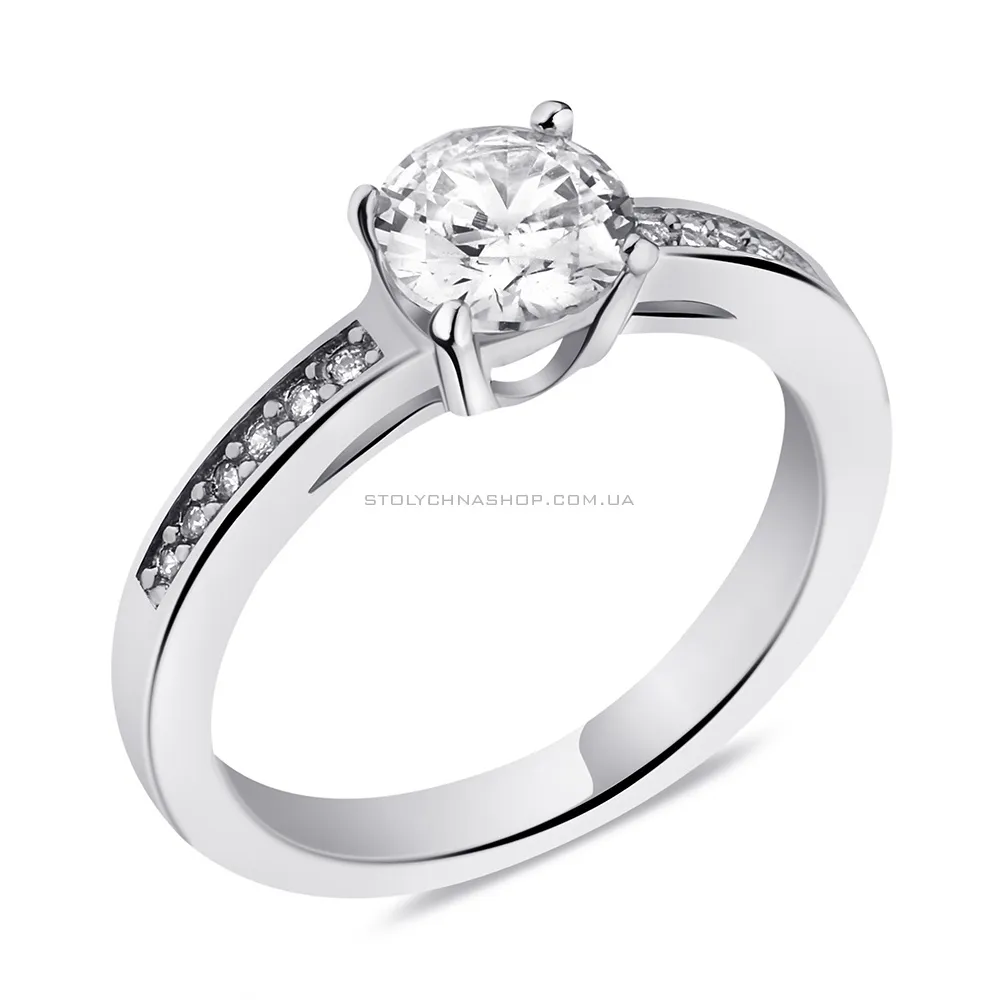Серебряное кольцо с фианитами (арт. 7501/4242) - цена