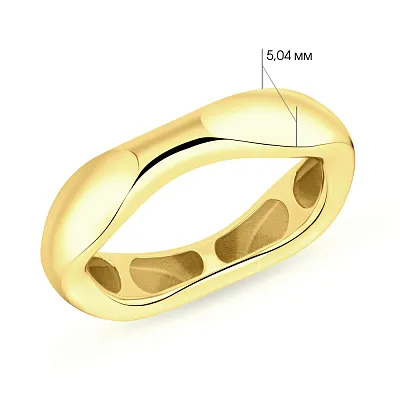 Кольцо Francelli из желтого золота без камней  (арт. е154427ж)