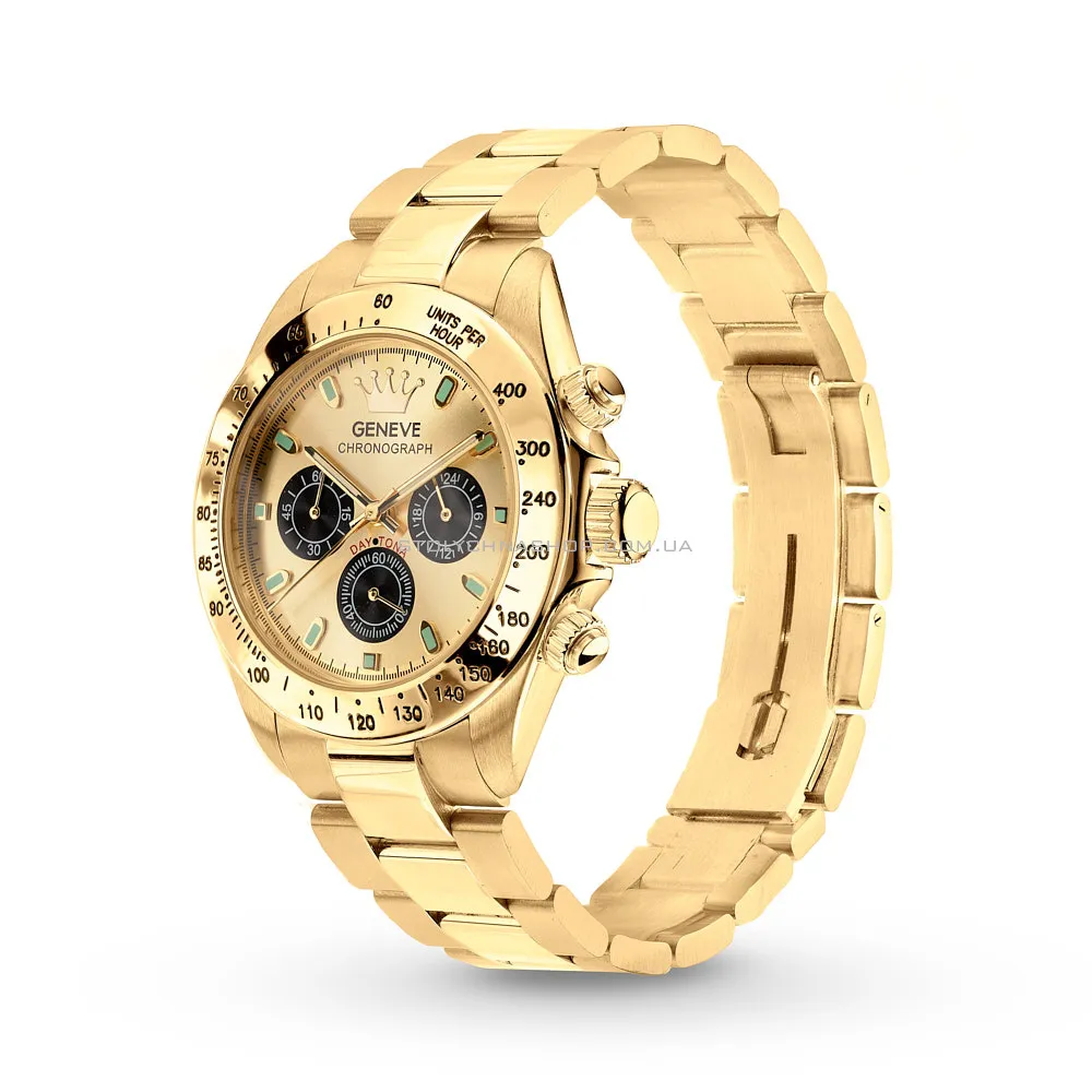 Золотые мужские часы с хронографом (арт. 260112ж) - цена