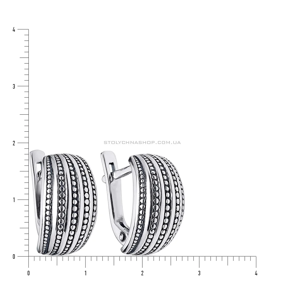 Срібні сережки без каменів (арт. 7902/1100275)