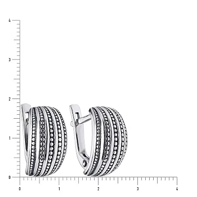Срібні сережки без каменів (арт. 7902/1100275)