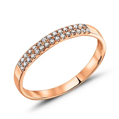 Золотое кольцо с бриллиантами (арт. 1190519201)