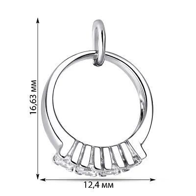 Серебряная подвеска с фианитами (арт. 7503/2405)