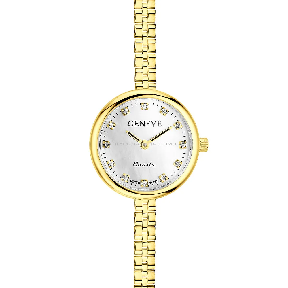 Золотий годинник з фіанітами (арт. 260160ж) - 2 - цена
