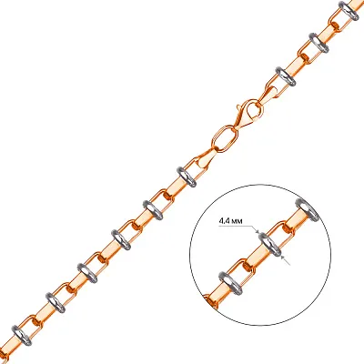 Золотий ланцюжок з декоративним плетінням (арт. 350841)